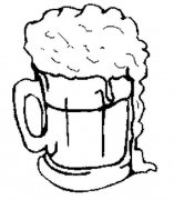 大啤酒杯简笔画图片