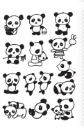 熊猫简笔画图片合集