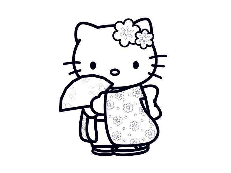 Hello Kitty简笔画