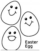 儿童卡通复活节鸡蛋简笔画图片