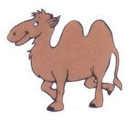 儿童彩色骆驼简笔画图片