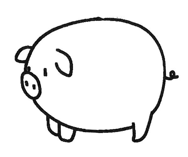 小猪简笔画图片6