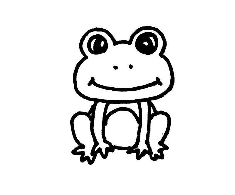 小青蛙简笔画图片