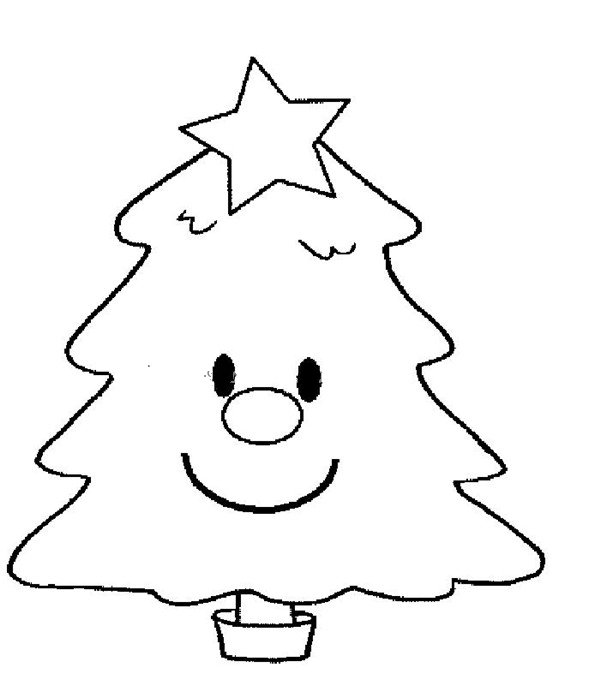 可爱的圣诞树简笔画