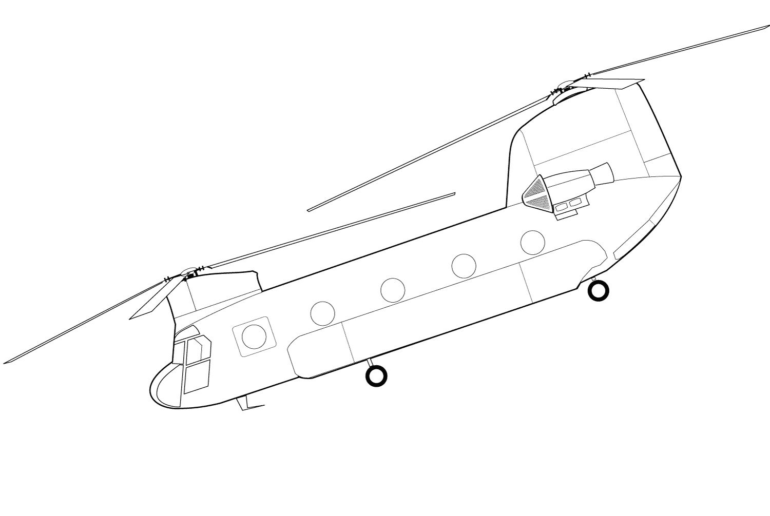 波音ch - 47奇努克直升机