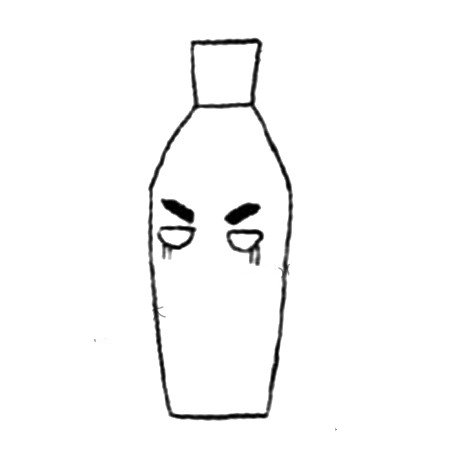 3.给瓶子画眼睛表情
