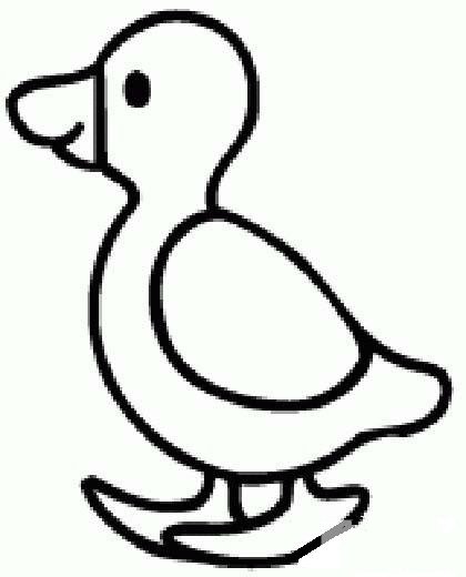 关于鸭子的简笔画