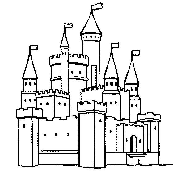 建筑图片 城堡简笔画图片