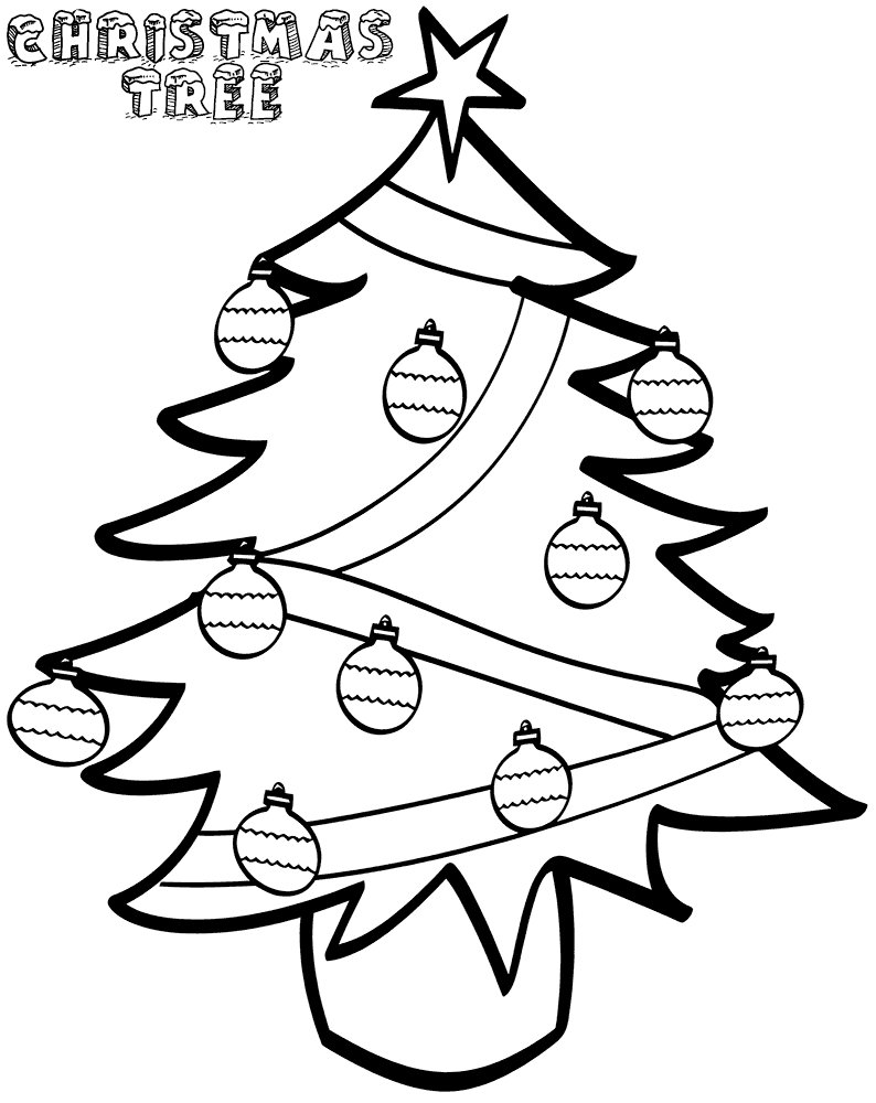 圣诞树简笔画图片2