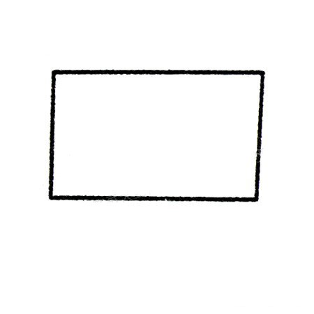 1.先画一个长方形。