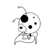 小巧可爱的七星瓢虫简笔画图片