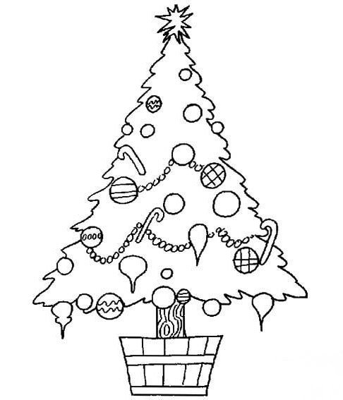 简单圣诞树的画法
