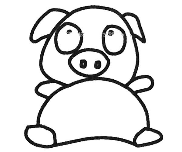 小猪简笔画图片1