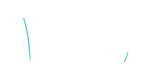 1.首先画两条曲线,一条长一条短。这些线将形成船首和船尾。