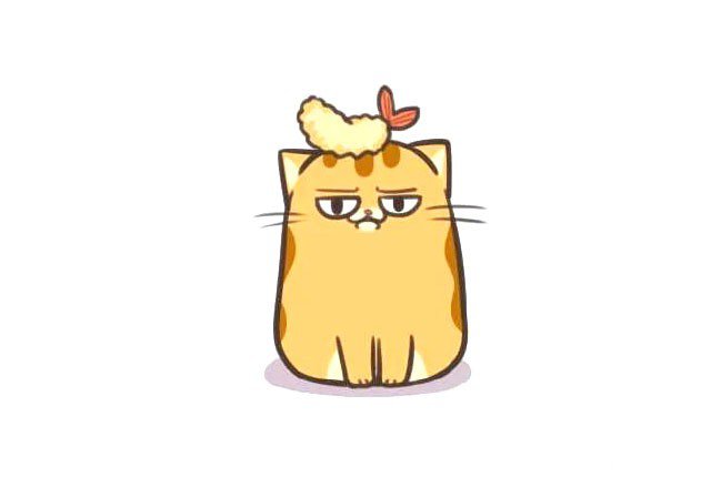 可爱的小猫咪简笔画7