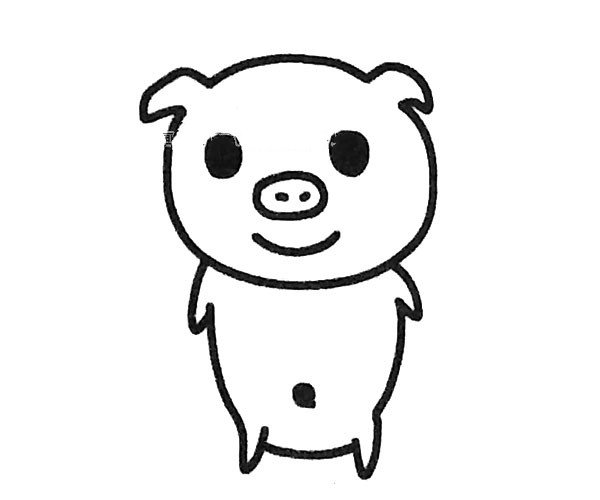 小猪简笔画图片4