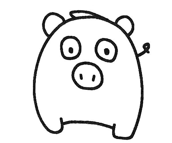 小猪简笔画图片5