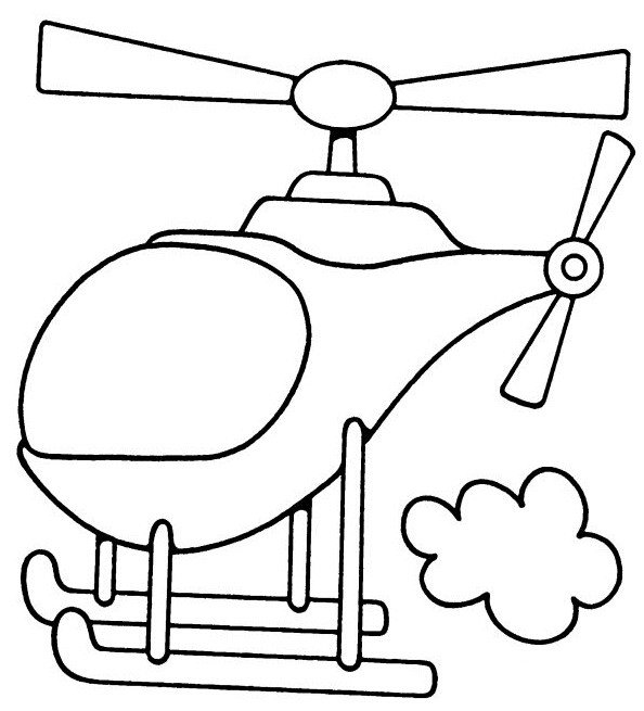 大型卡通直升飞机简笔画图片