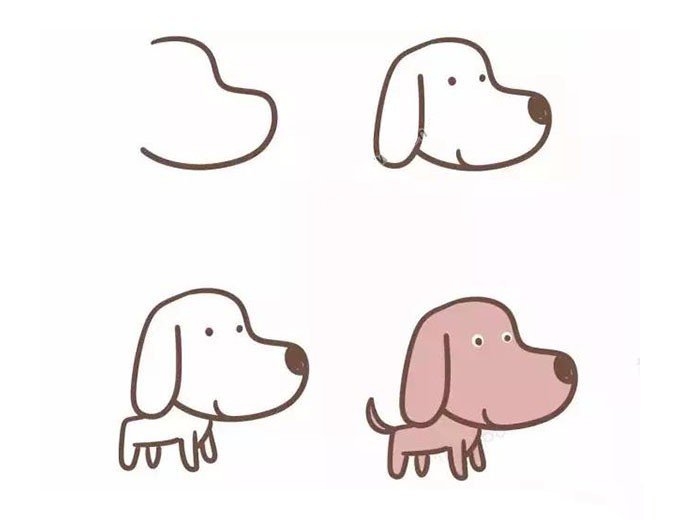 狗的画法步骤图3