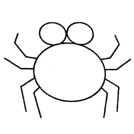 蜘蛛简笔画图片及画法步骤