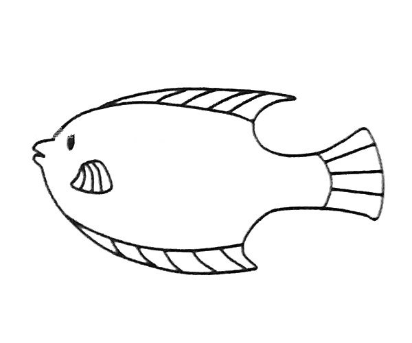 神仙鱼简笔画图片3