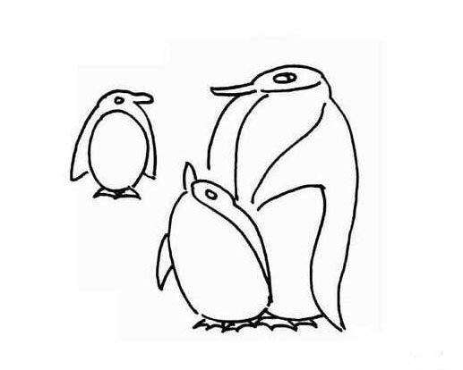 幼儿企鹅简笔画