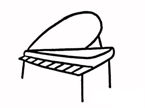 钢琴简笔画图片