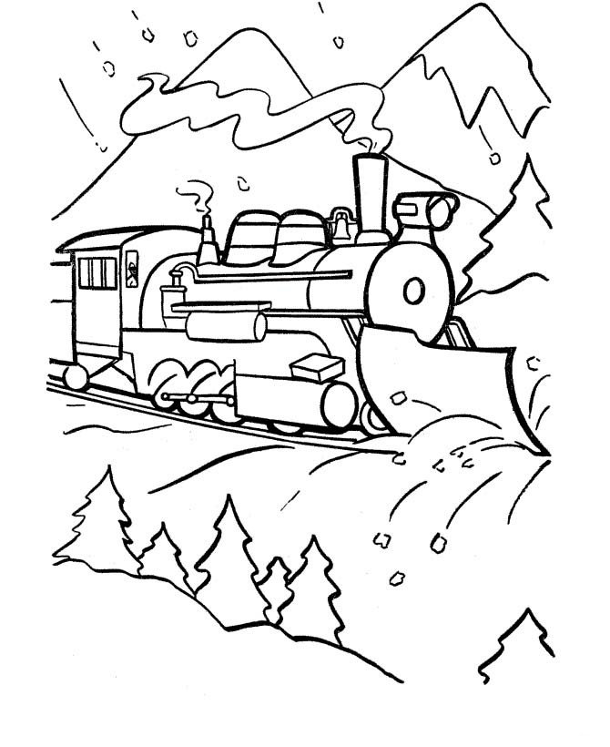 火车图片 奔驰的火车简笔画
