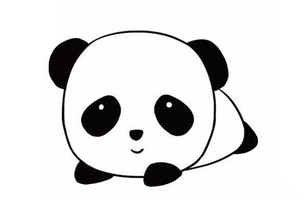 卡通大熊猫简笔画图片2