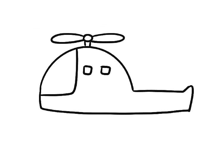 5.画直升机的螺旋桨