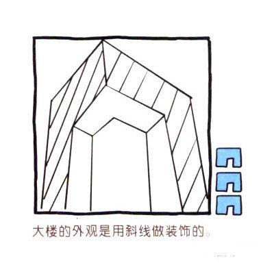 四步画出可爱简笔画 北京央视大楼