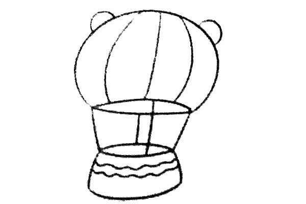 热气球简笔画图片4