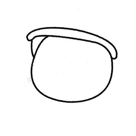 2.再画王冠底座。
