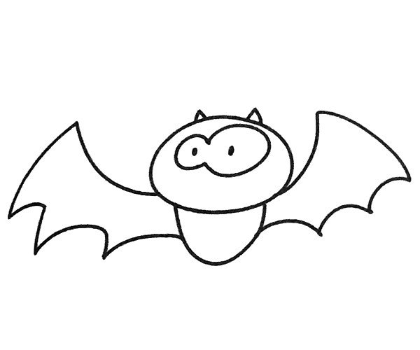 一组卡通蝙蝠简笔画图片