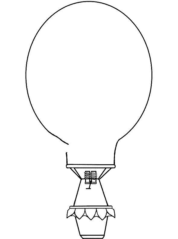 热气球简笔画图片