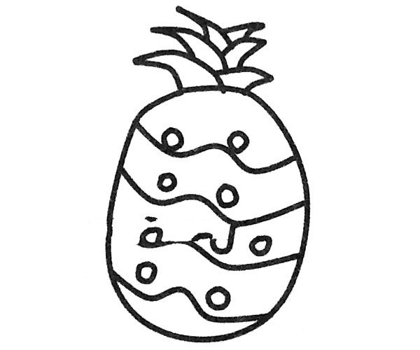 漂亮的菠萝简笔画图片5