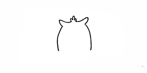 2.再画出猫头鹰胖胖的身体。