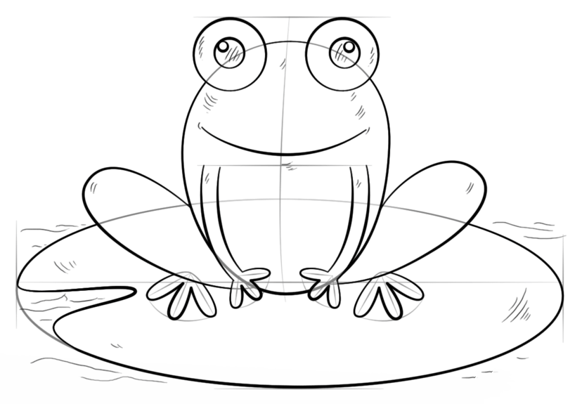 如何画青蛙简笔画