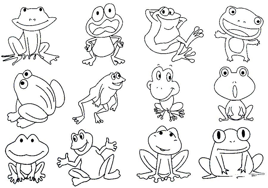 青蛙简笔画大全及画法步骤