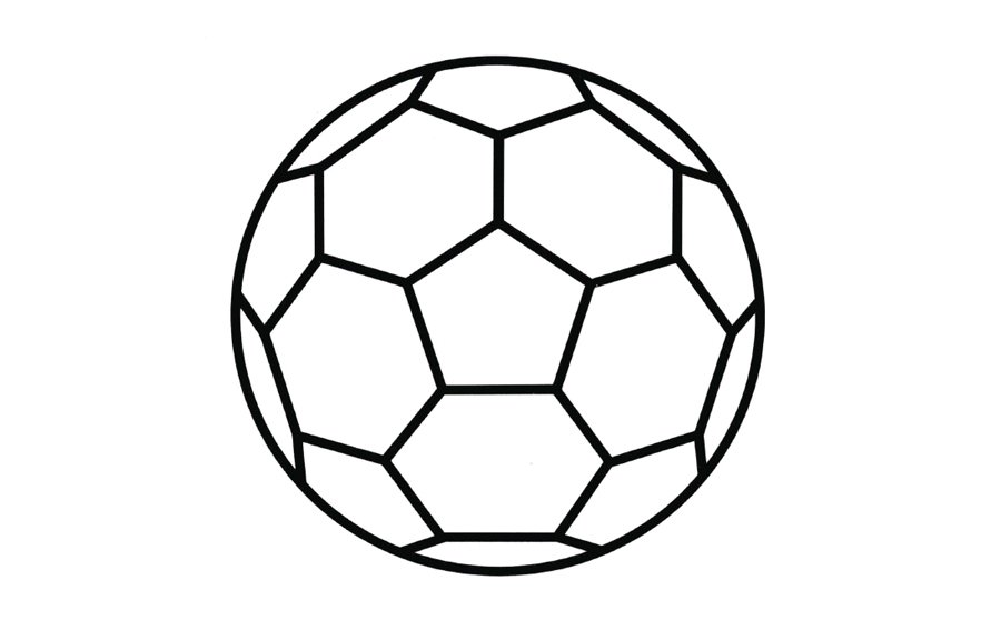 足球的简笔画画法