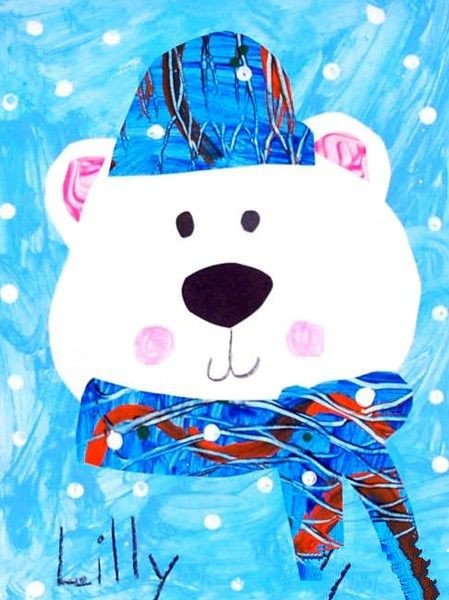 过冬的熊宝宝国外水彩画在线看