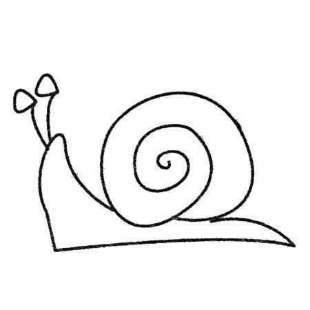 蜗牛简笔画图片大全及画法步骤