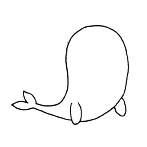 2.在画出海豹的手。