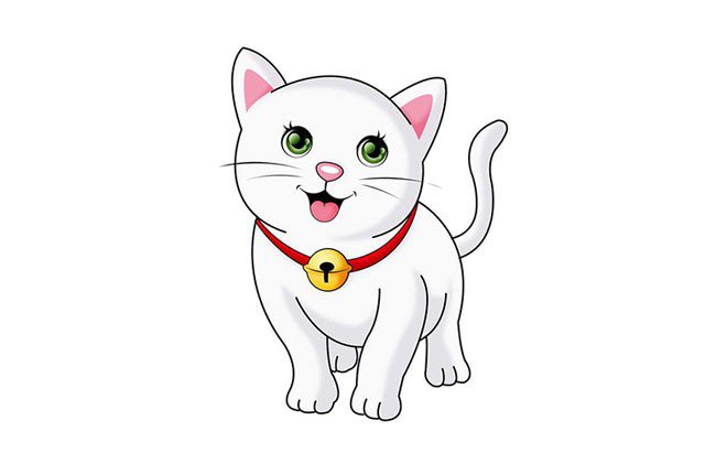 可爱的小猫咪简笔画10