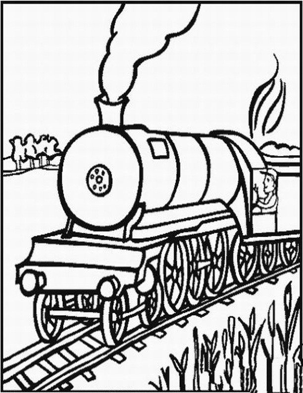 火车图片 奔驰的火车简笔画