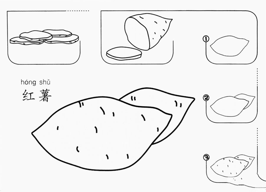 红薯怎么画