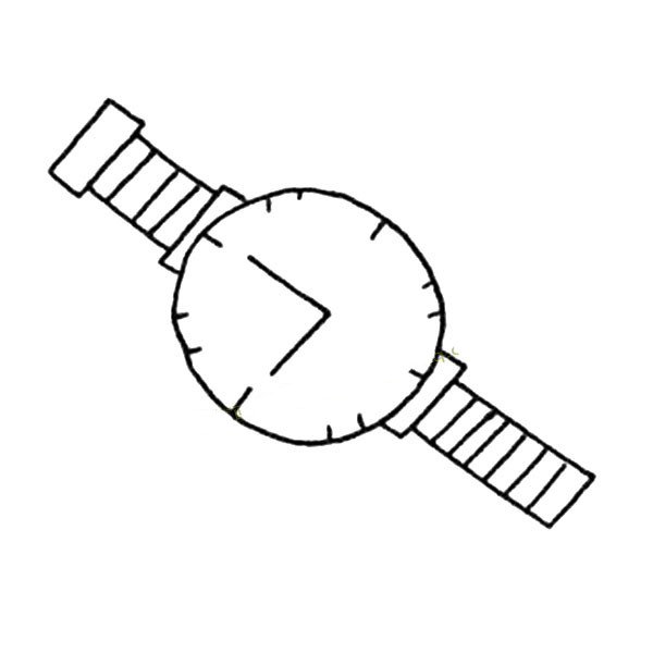 简单的手表简笔画图片