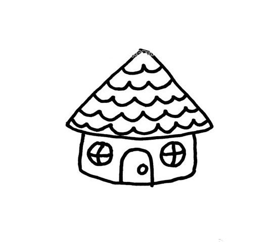 创意的小房子简笔画3