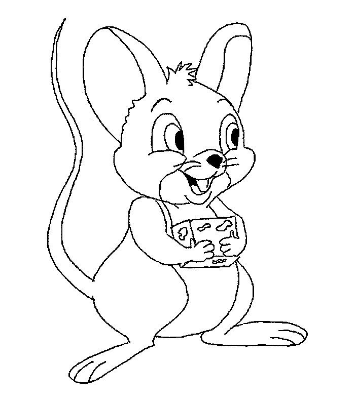 老鼠卡通形象简笔画图片