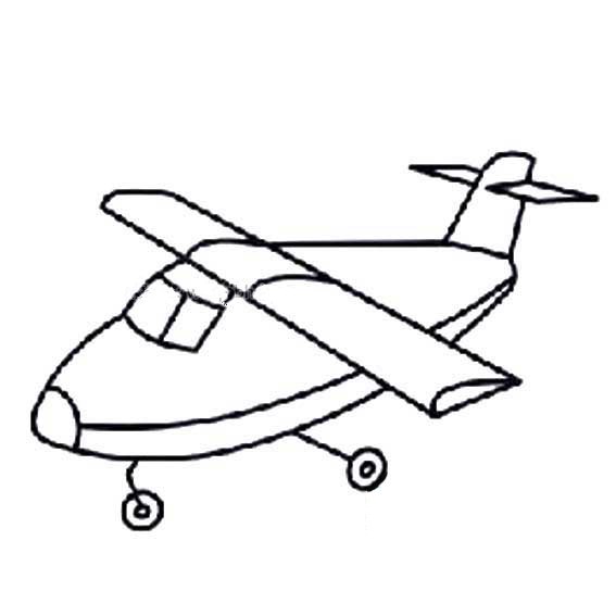 简单的滑翔机简笔画